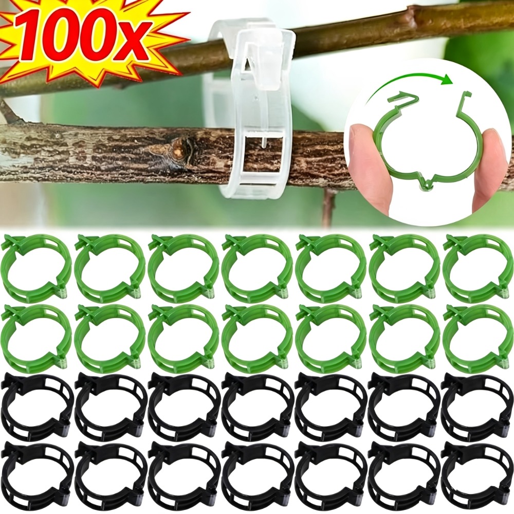 Plant Parent Tools - 100/10PCS Clips de Soporte para Plantas,